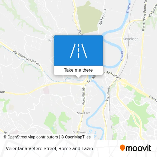 Veientana Vetere Street map