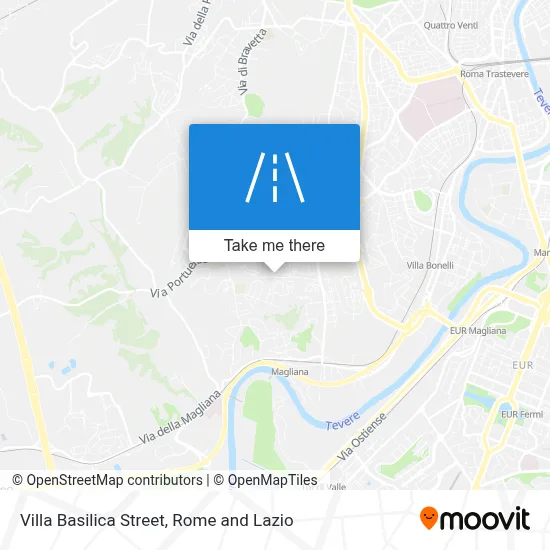 Villa Basilica Street map