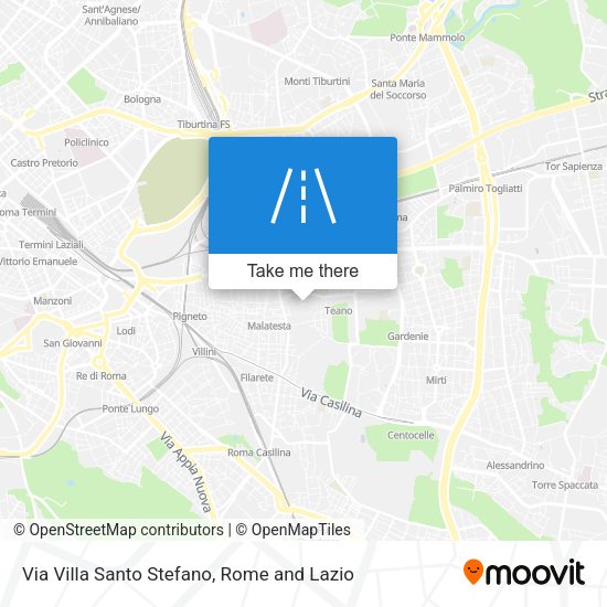 Via Villa Santo Stefano map