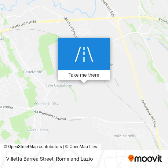 Villetta Barrea Street map