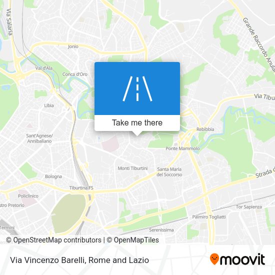 Via Vincenzo Barelli map