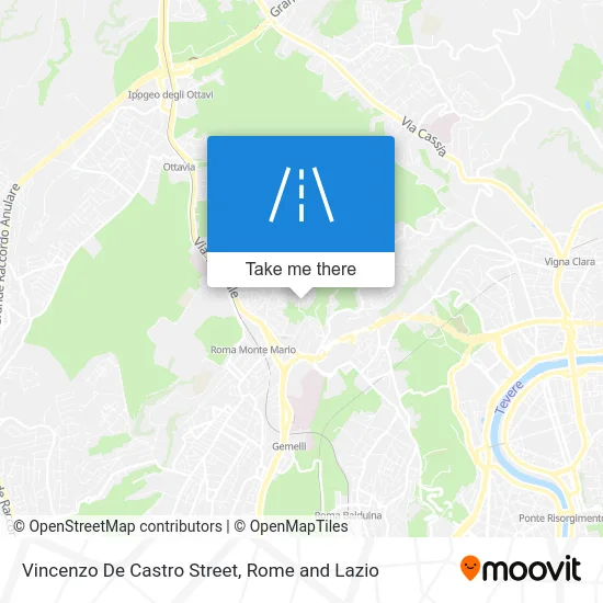 Vincenzo De Castro Street map