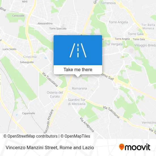 Vincenzo Manzini Street map