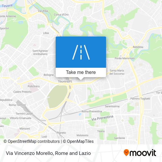 Via Vincenzo Morello map