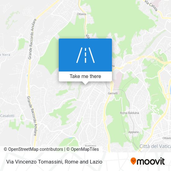 Via Vincenzo Tomassini map