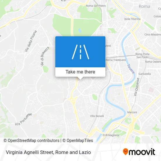 Virginia Agnelli Street map