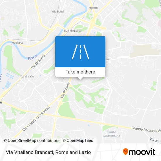 Via Vitaliano Brancati map
