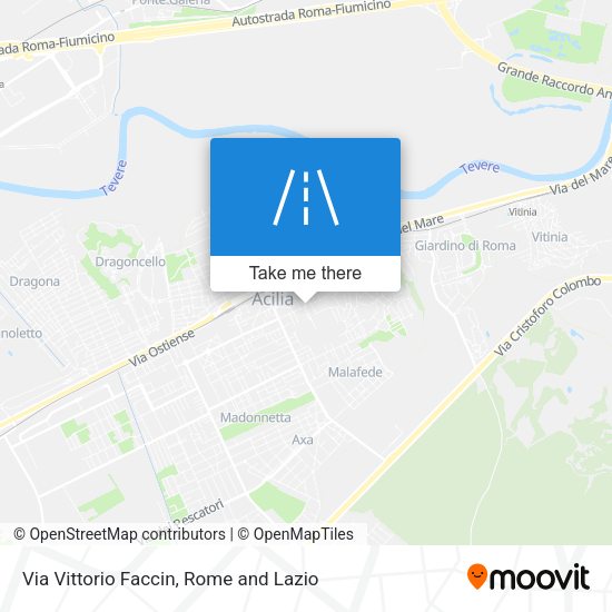 Via Vittorio Faccin map