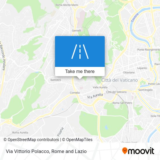 Via Vittorio Polacco map