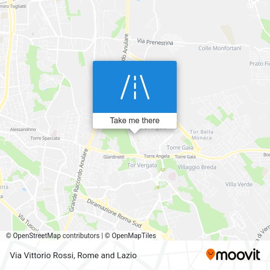 Via Vittorio Rossi map