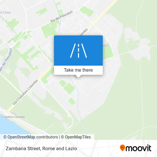 Zambana Street map