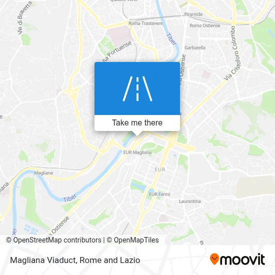 Magliana Viaduct map