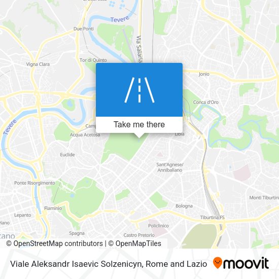Viale Aleksandr Isaevic Solzenicyn map