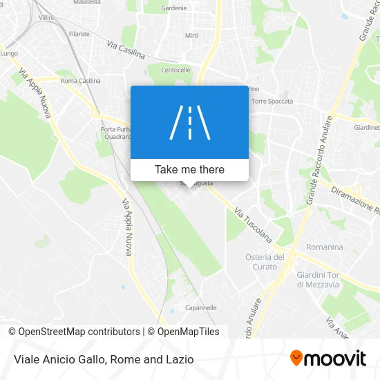 Anicio Gallo Avenue map