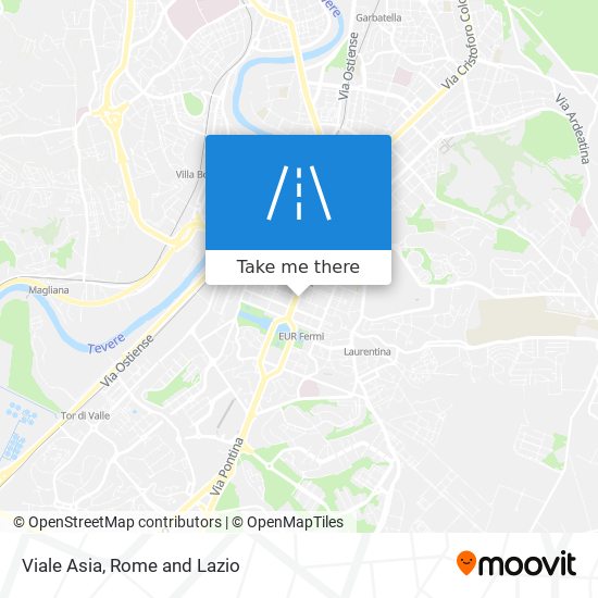 Viale Asia map