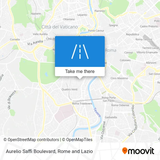 Aurelio Saffi Boulevard map