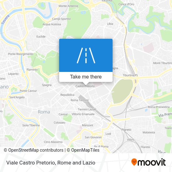 Viale Castro Pretorio map