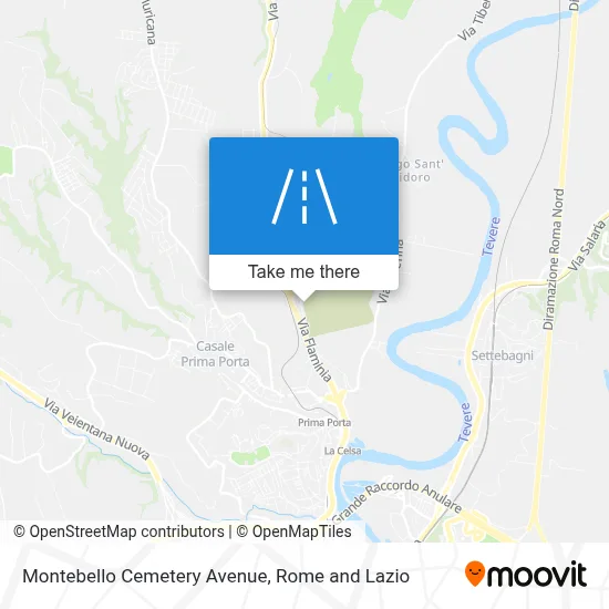 Montebello Cemetery Avenue map