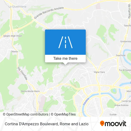 Cortina D'Ampezzo Boulevard map