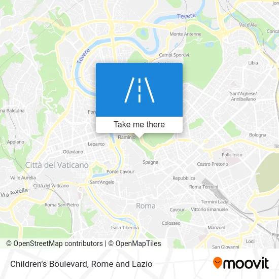 Children's Boulevard map