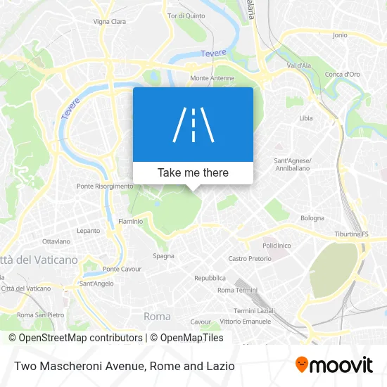 Two Mascheroni Avenue map