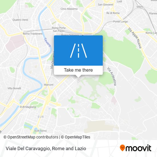 Viale Del Caravaggio map