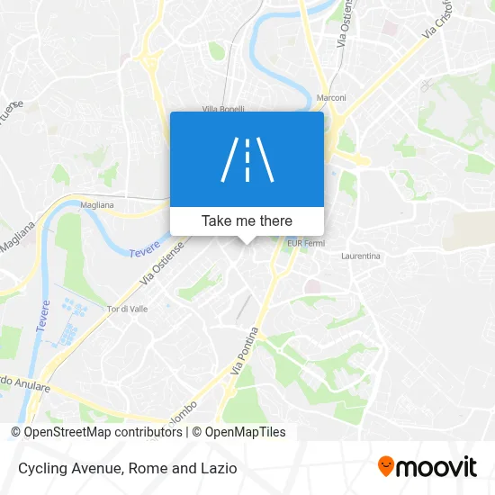 Cycling Avenue map