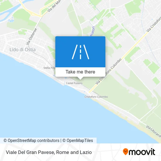 Gran Pavese Avenue map