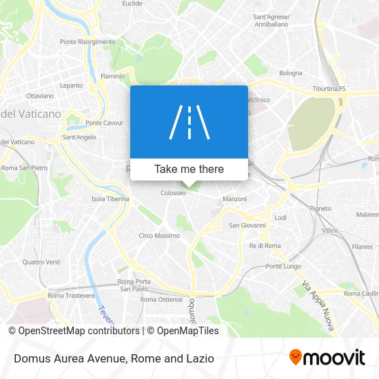 Domus Aurea Avenue map