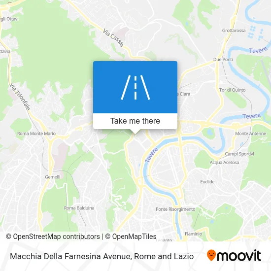 Macchia Della Farnesina Avenue map