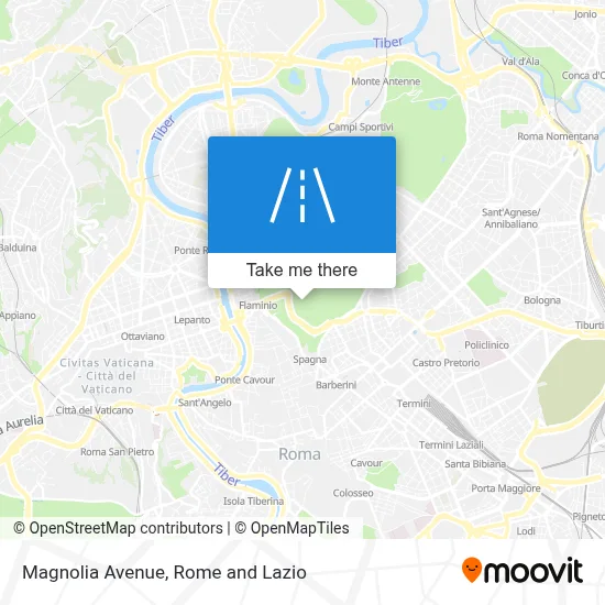 Magnolia Avenue map