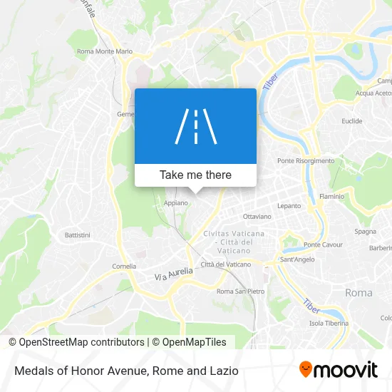 Medals of Honor Avenue map