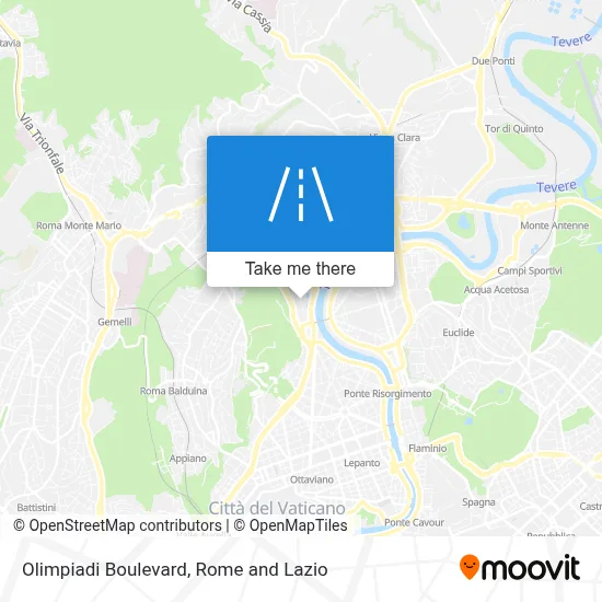 Olimpiadi Boulevard map