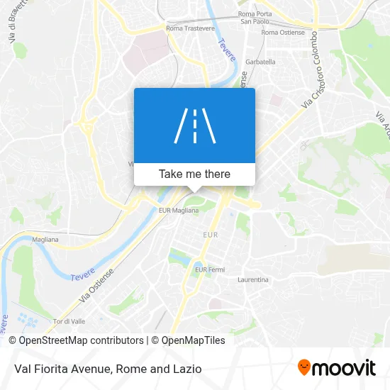 Val Fiorita Avenue map