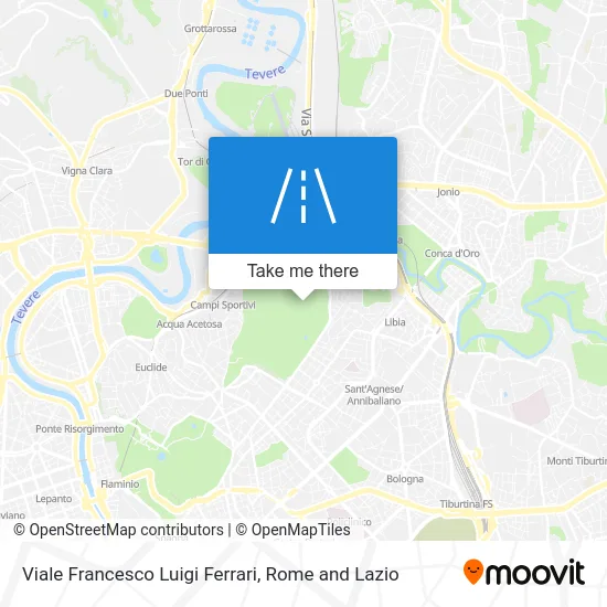 Francesco Luigi Ferrari Avenue map