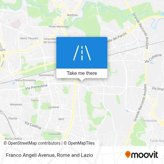 Franco Angeli Avenue map