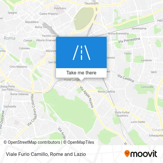Avenue Furio Camillo map