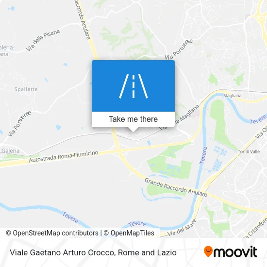 Viale Gaetano Arturo Crocco map
