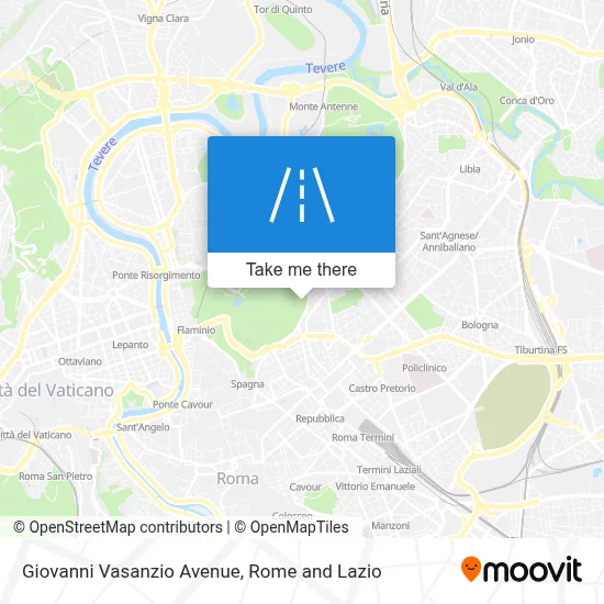 Giovanni Vasanzio Avenue map
