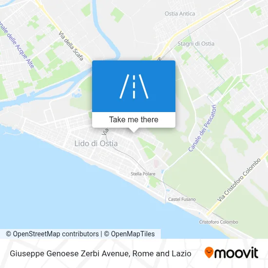 Giuseppe Genoese Zerbi Avenue map