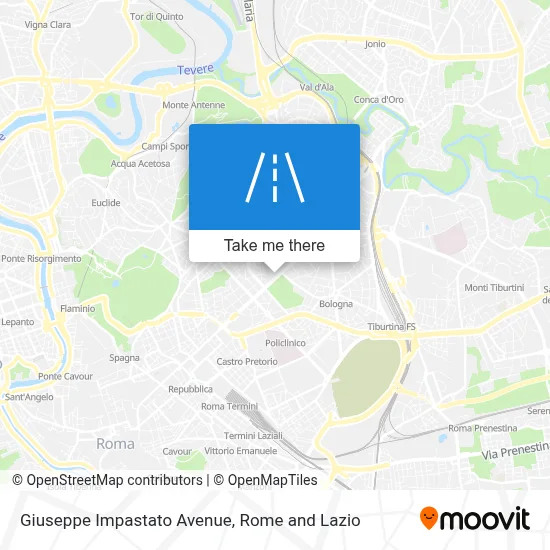 Giuseppe Impastato Avenue map