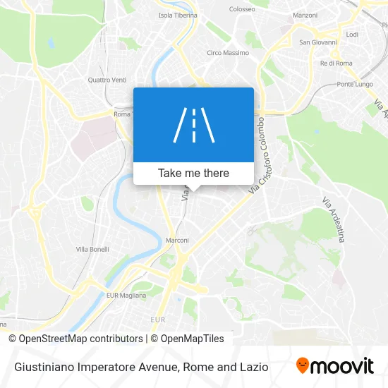 Giustiniano Imperatore Avenue map