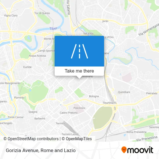 Gorizia Avenue map