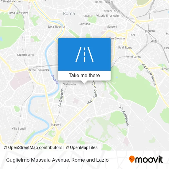 Guglielmo Massaia Avenue map
