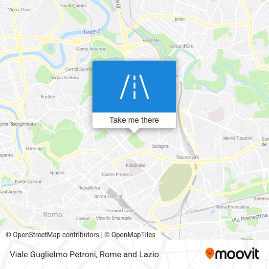 Viale Guglielmo Petroni map