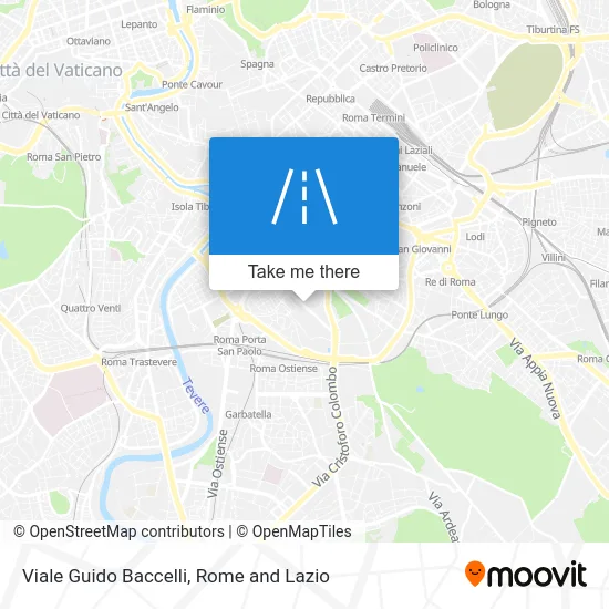 Guido Baccelli Avenue map