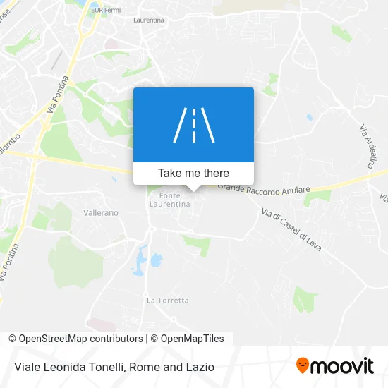 Leonida Tonelli Avenue map