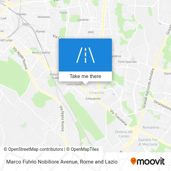 Marco Fulvio Nobiliore Avenue map