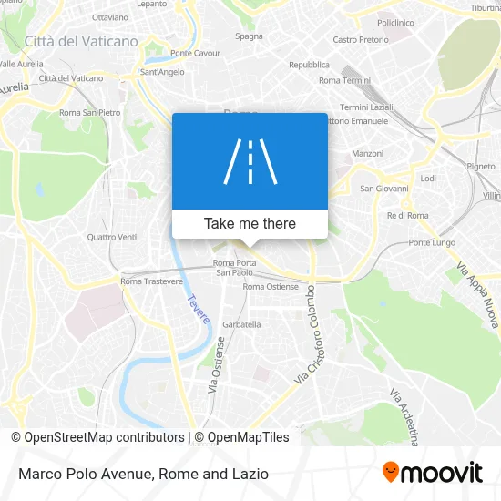 Marco Polo Avenue map