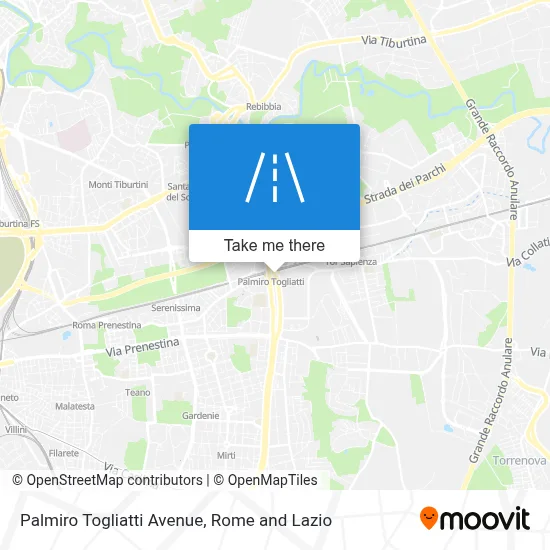 Palmiro Togliatti Avenue map